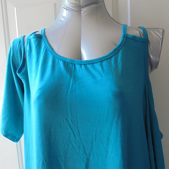 Open Shoulder Over Sized Tunic Dress NEW - Picture 2 of 6